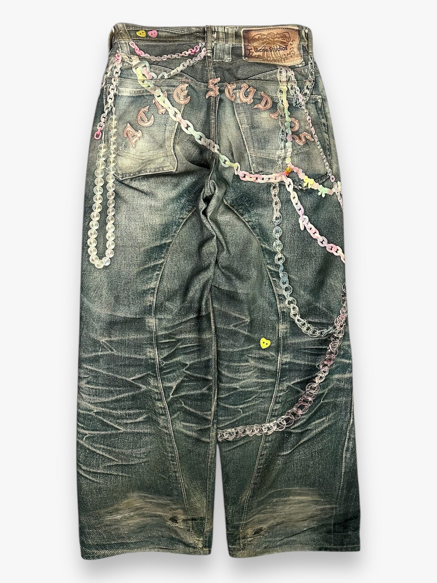 Acne Studios Baggy Jeans Candy Chains Print