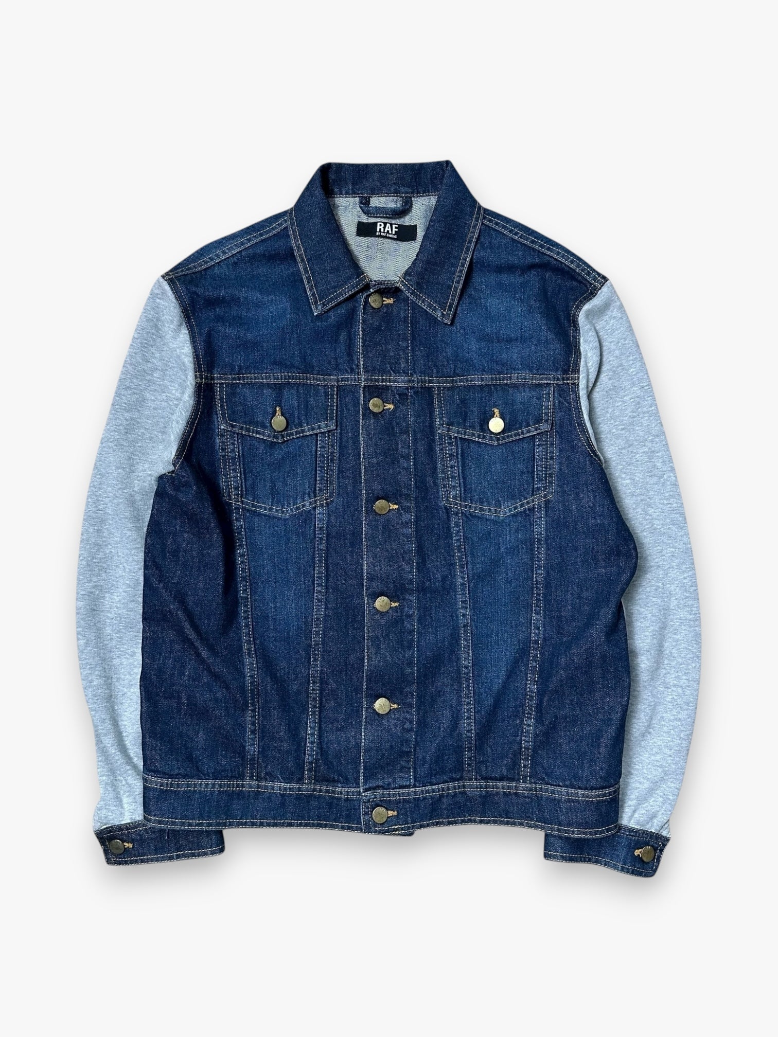 Jacket RAF by Raf Simons Denim Colorblock Pattern