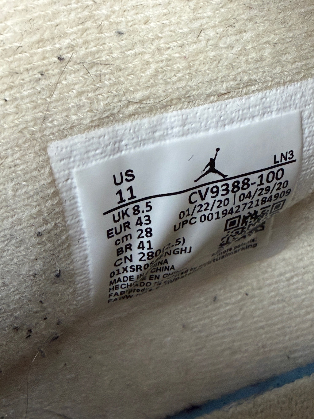 Jordan 4 Retro OFF-WHITE Sail