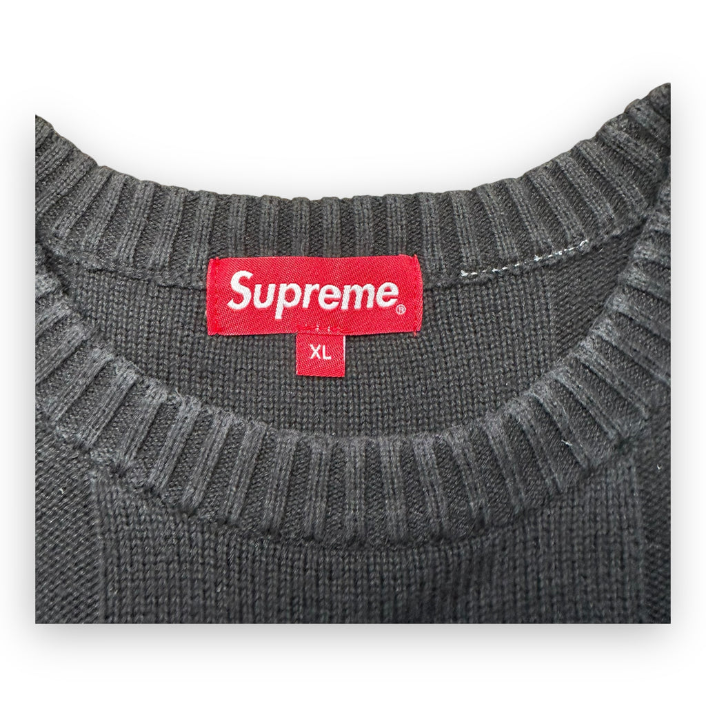 Sweater Supreme Tonal Checkerboard Small Box Black SS21