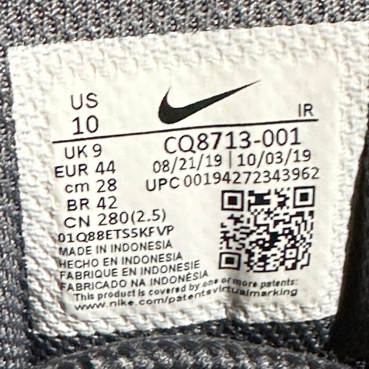 EU44 - US10 - UK9 • Air Max Tailwind 5 SP Iron Grey