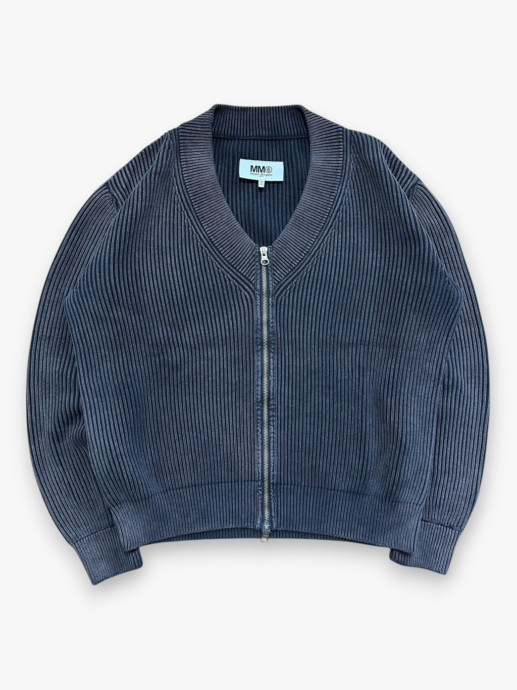 Maison Margiela MM6 Zip Cardigan Dark Gray