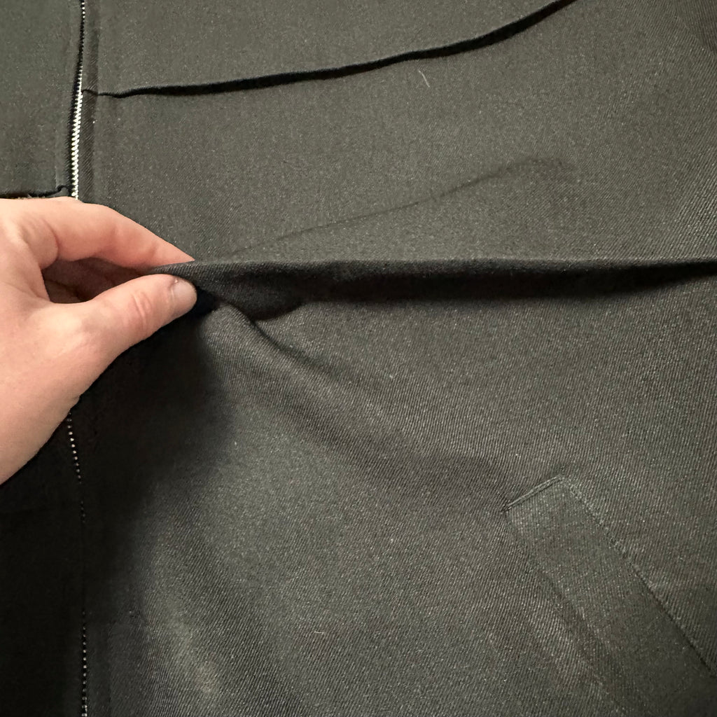 Jacket Comme des Garcons Homme Plus Garment Treated Layered Zip Black SS19