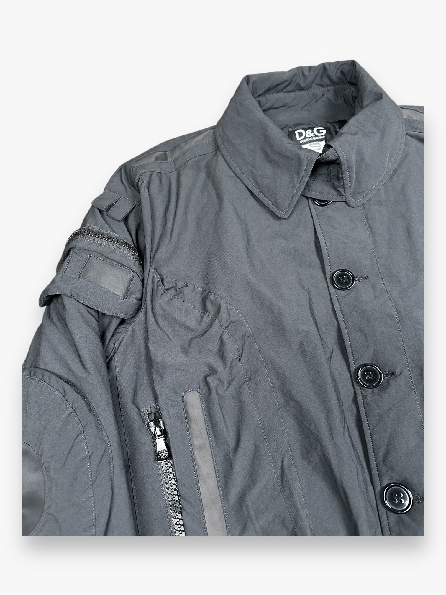 Jacket Dolce & Gabbana Aviator Bomber Goggle Black AW2003