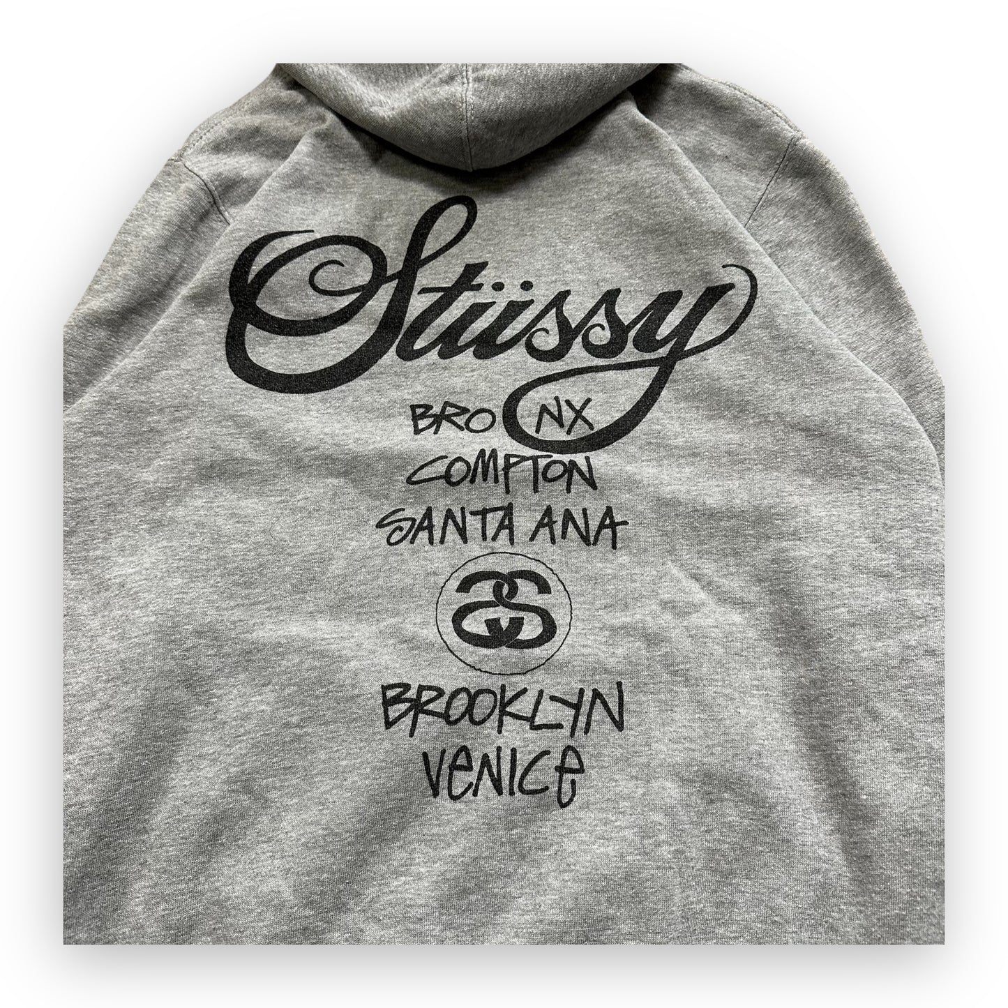 Sweatshirt Hoodie Stussy International Grey Vintage (S)