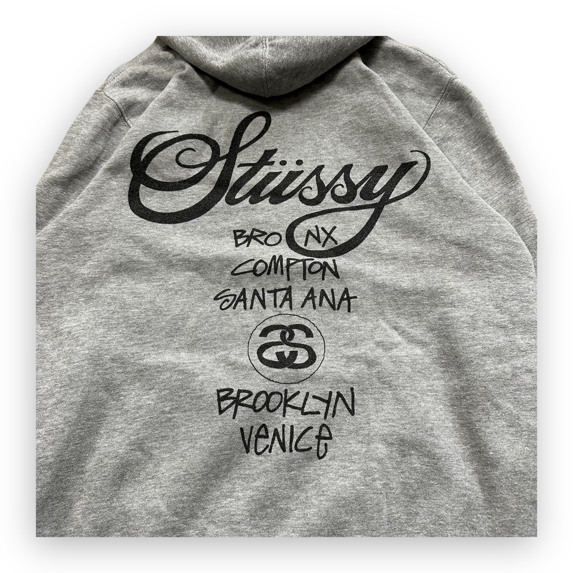 Sweatshirt Hoodie Stussy International Grey Vintage