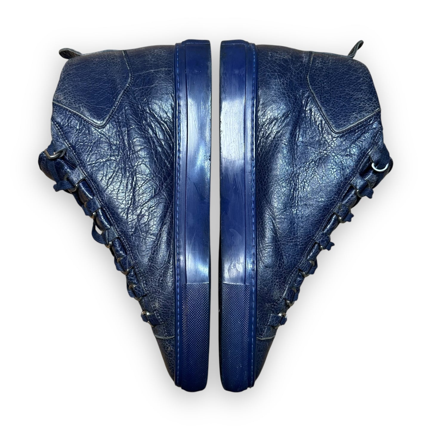 EU43 - US9.5 - UK8.5 • Balanciaga Arena High Leather Navy