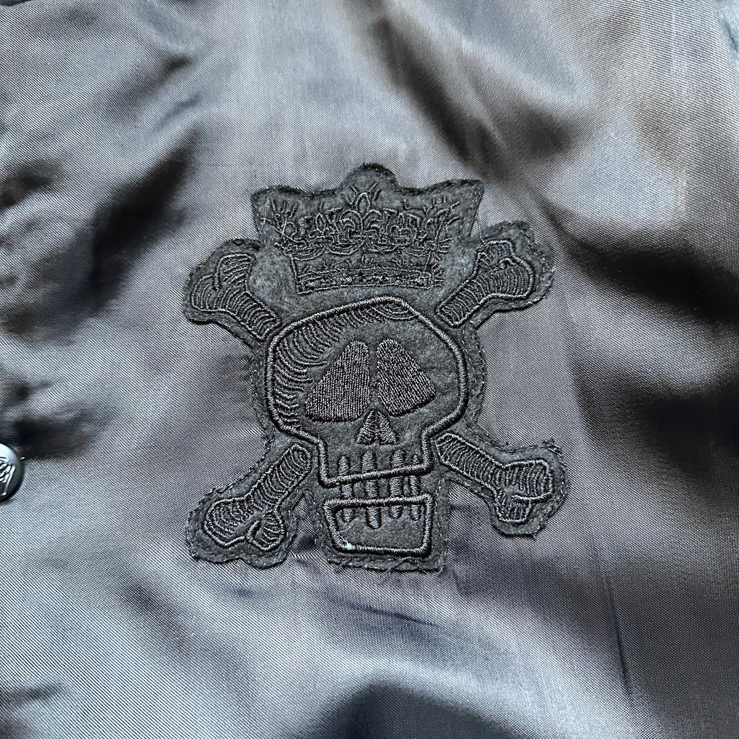 Jacket Stussy Varsity Bomber Nylon Black vintage (M)
