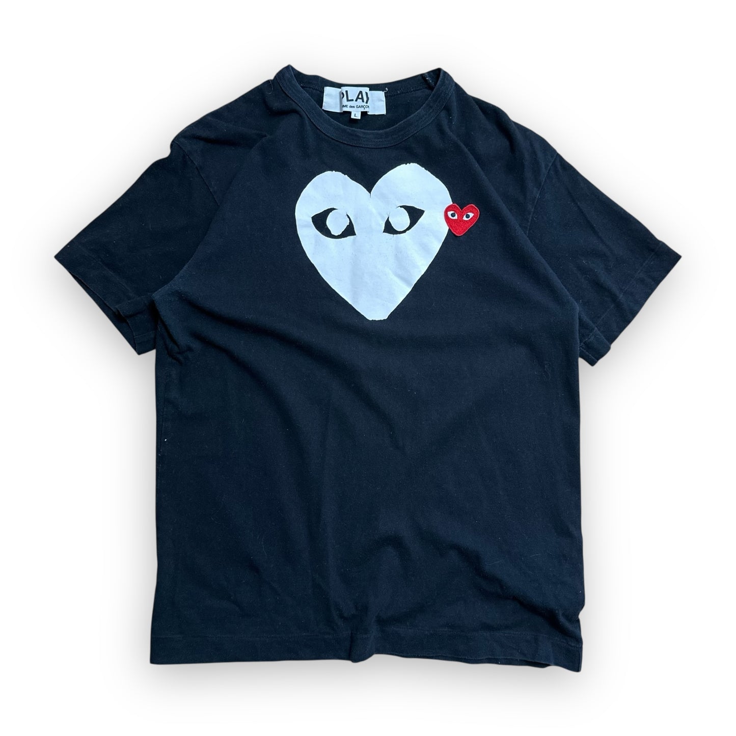 Tee Comme des Garçons PLAY White Heart Black (M)
