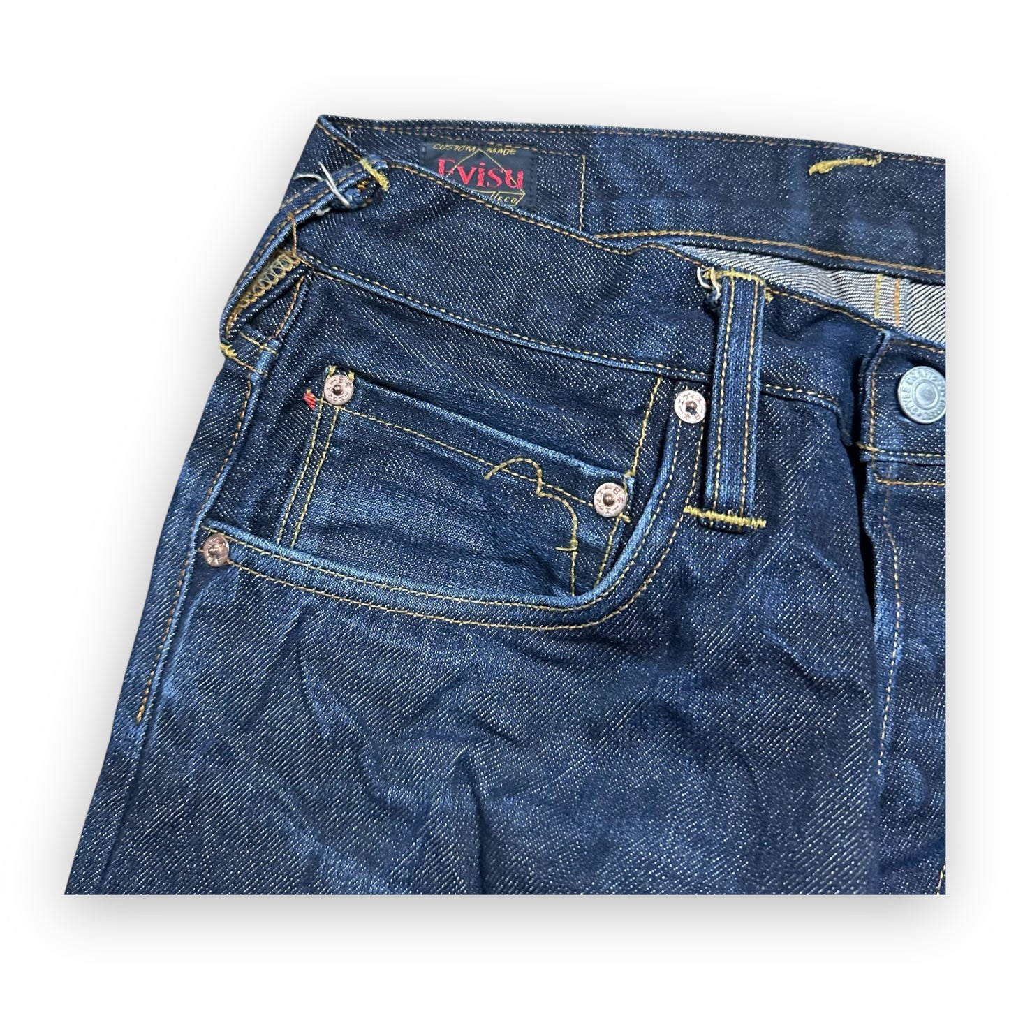 Jeans Evisu Seagull Denim Robot Lot 2008 Yellow (S)