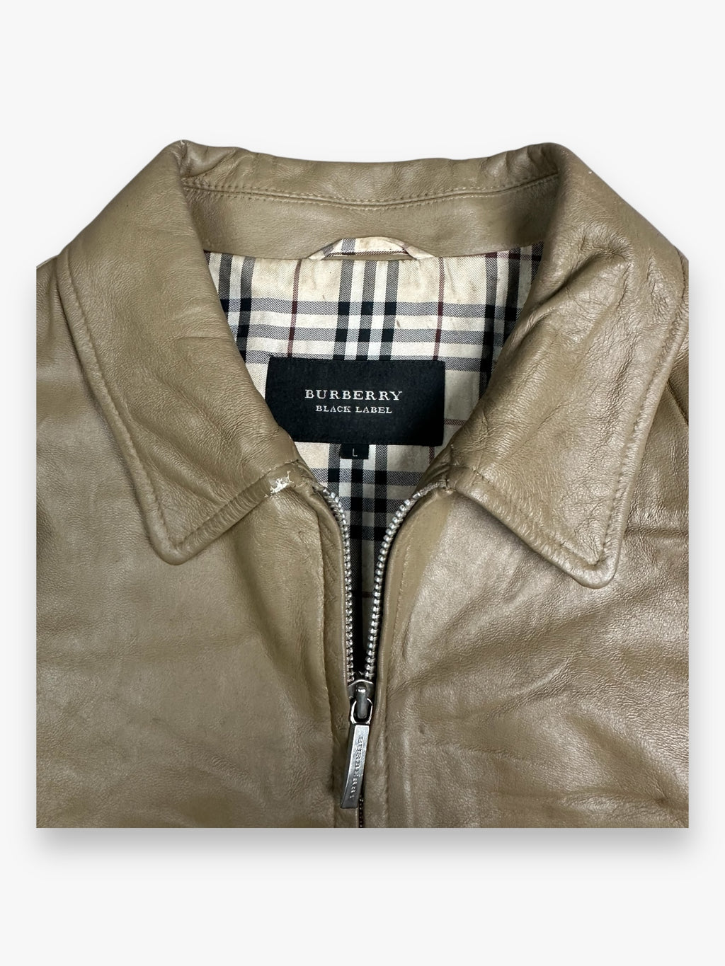 Burberry Black Label vintage Japanese Leather Jacket