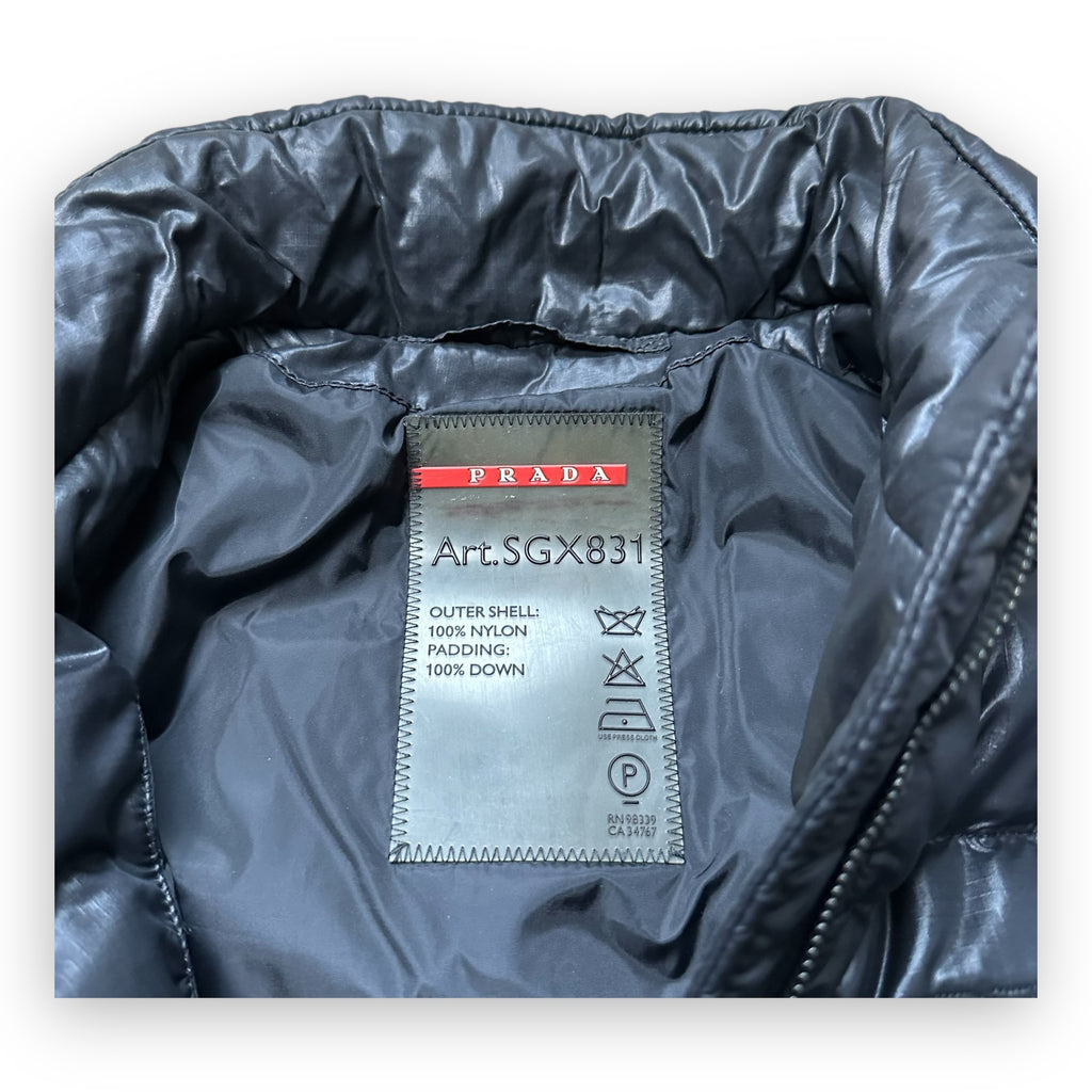 Puffer Jacket Prada Sport Black AW07