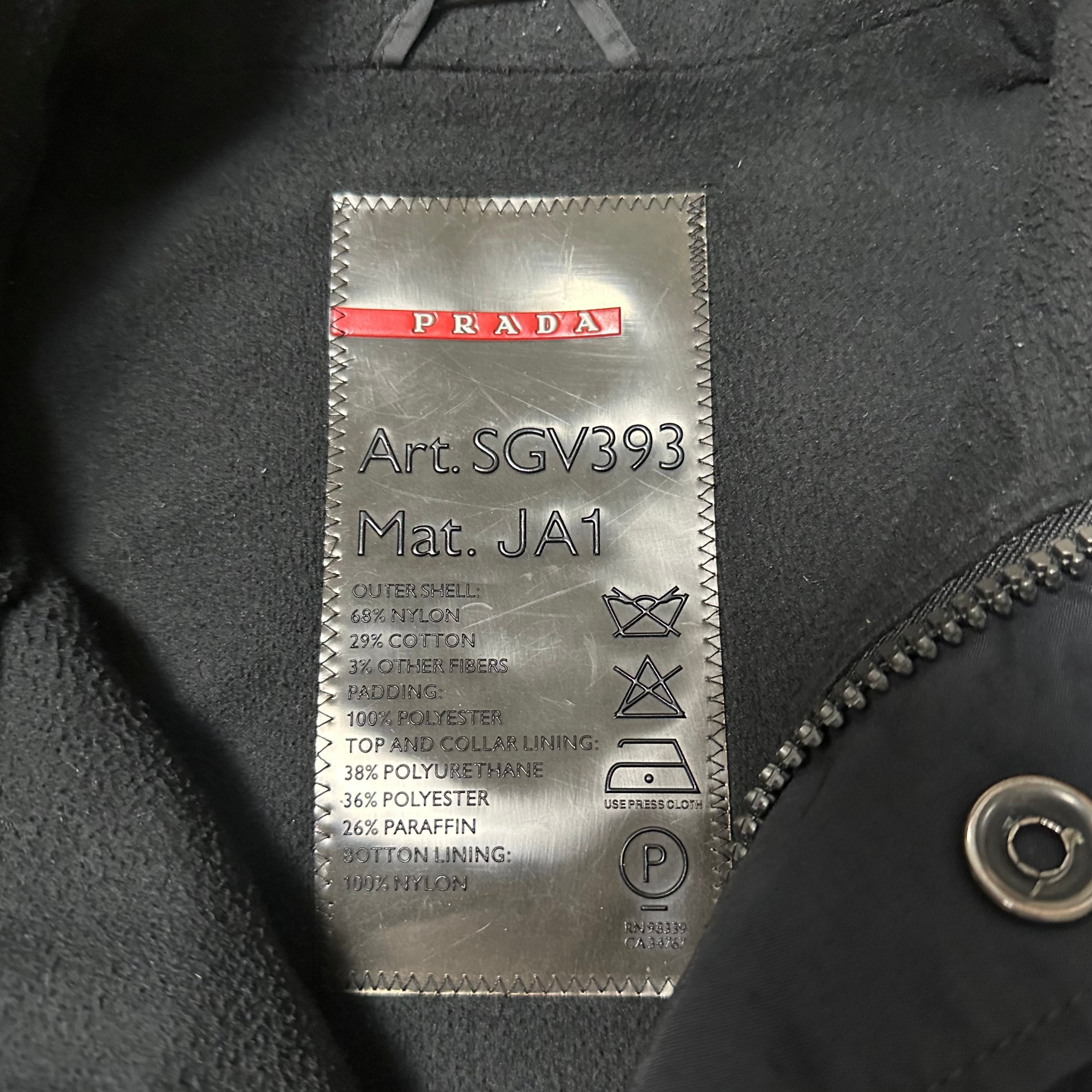 Jacket Prada Sport Parka Black