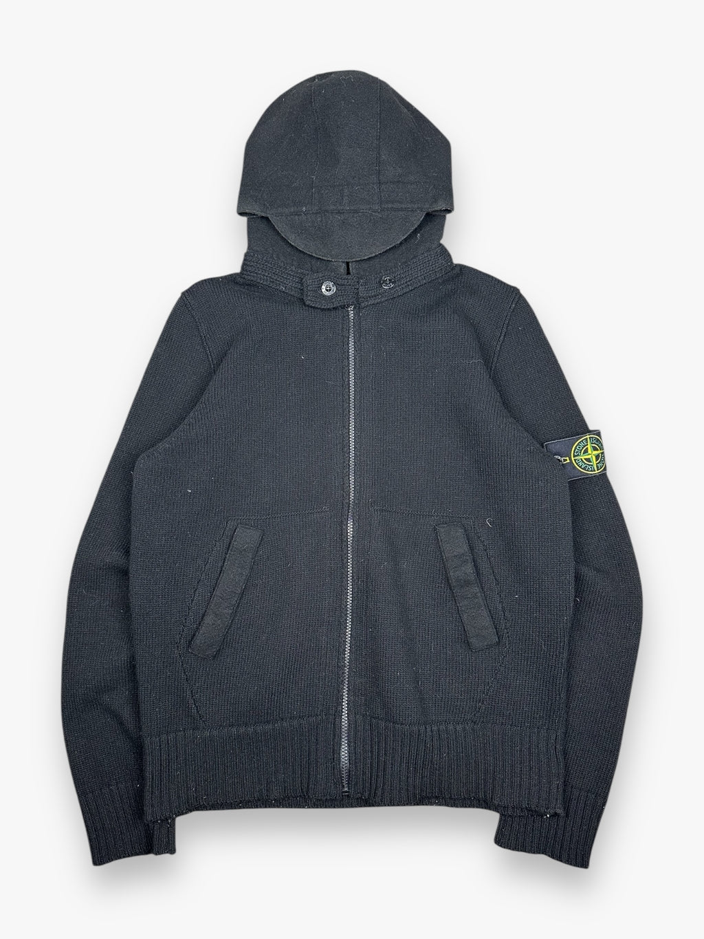 Stone Island Hooded Wool Knit Zip Up AW09
