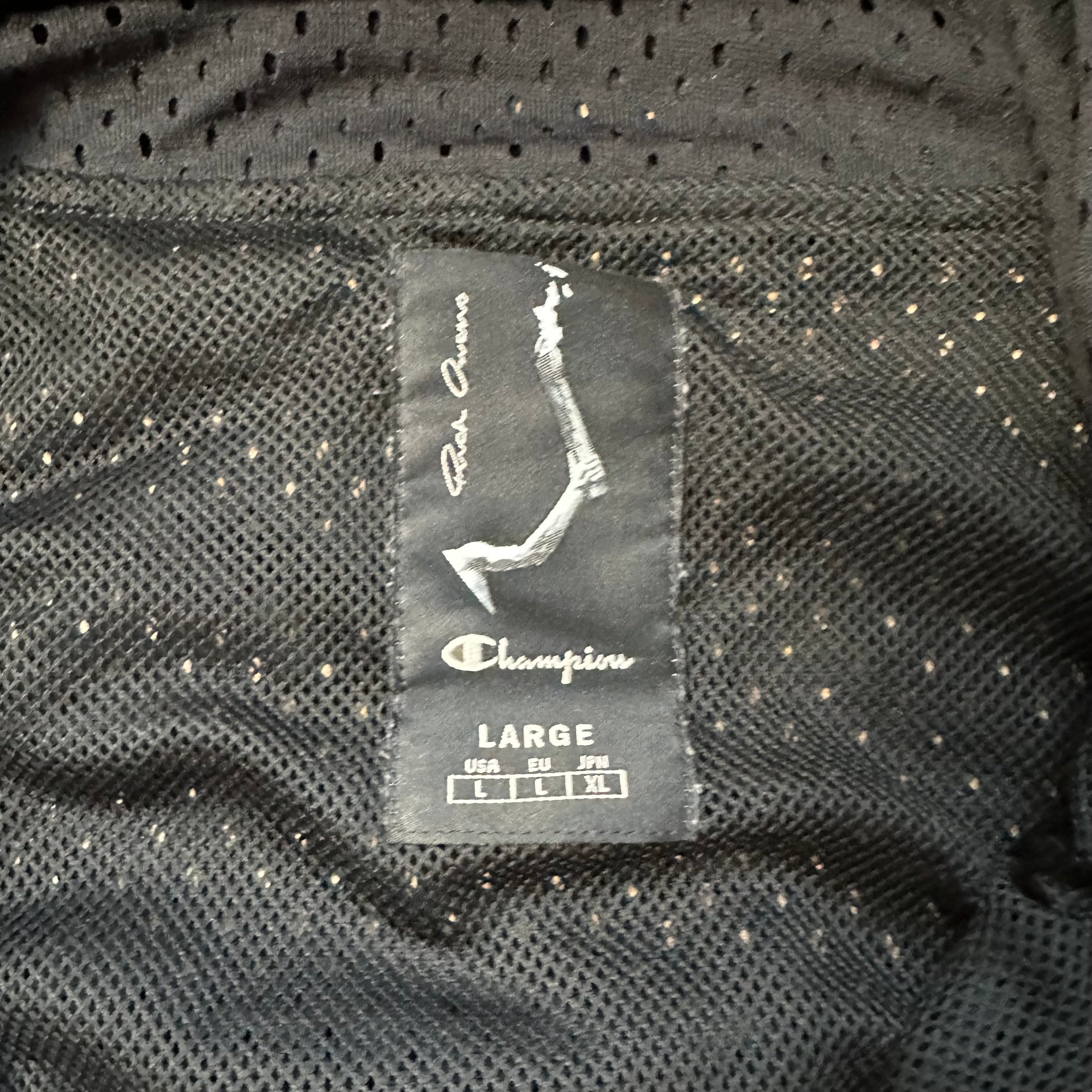 Jacket Rick Owens x Champion Mesh Hooded Windbreaker Black