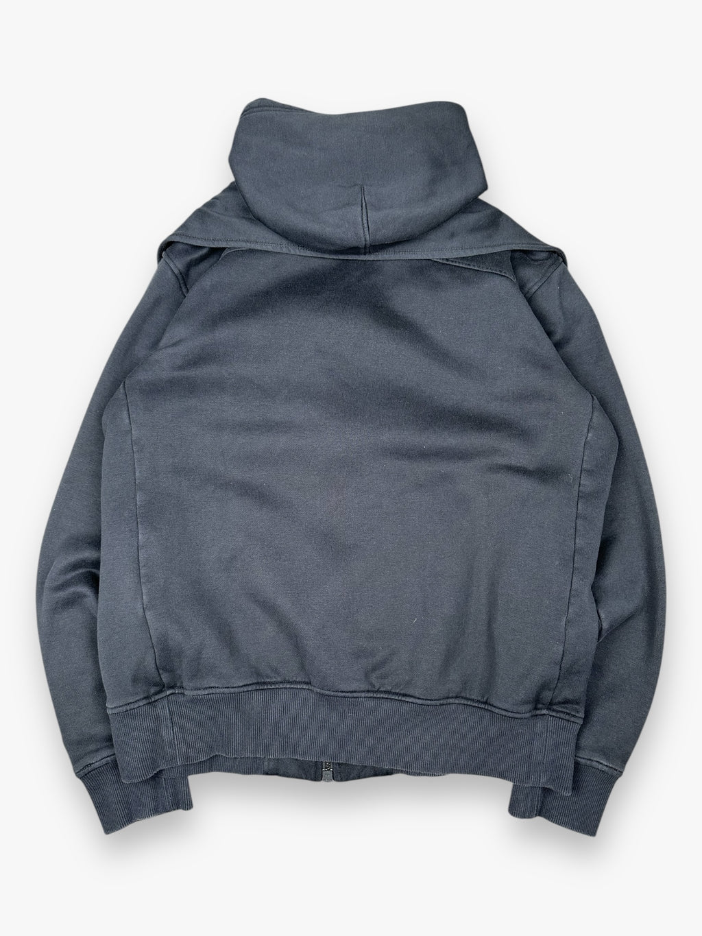 Y-3 Scarf Sweatshirt Hoodie Zip Up Navy