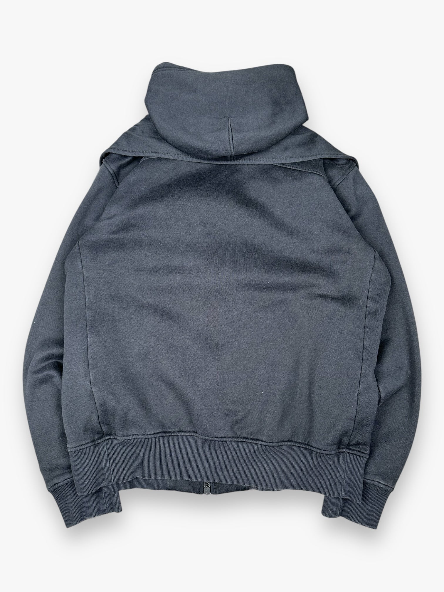 Y-3 Scarf Sweatshirt Hoodie Zip Up Navy