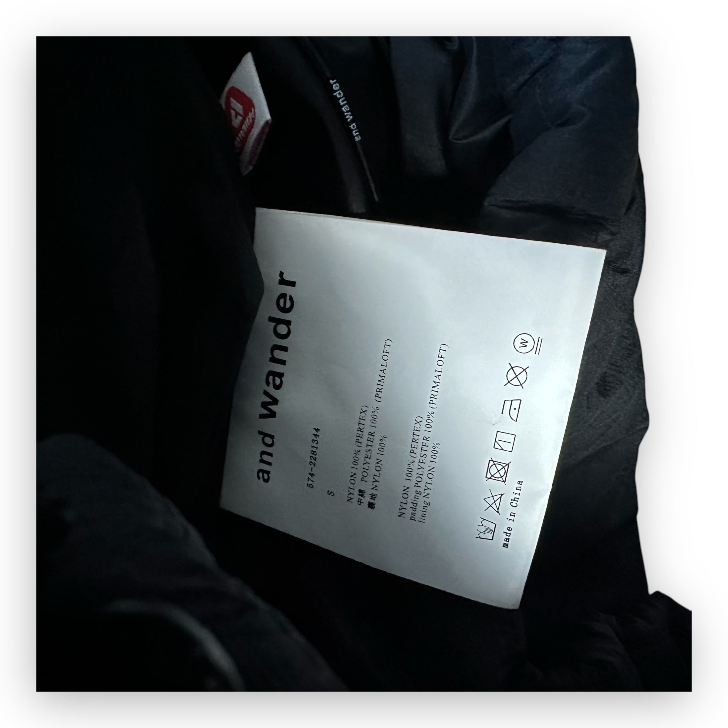 Puffer Jacket And Wander Primaloft Ripstop Black Grey