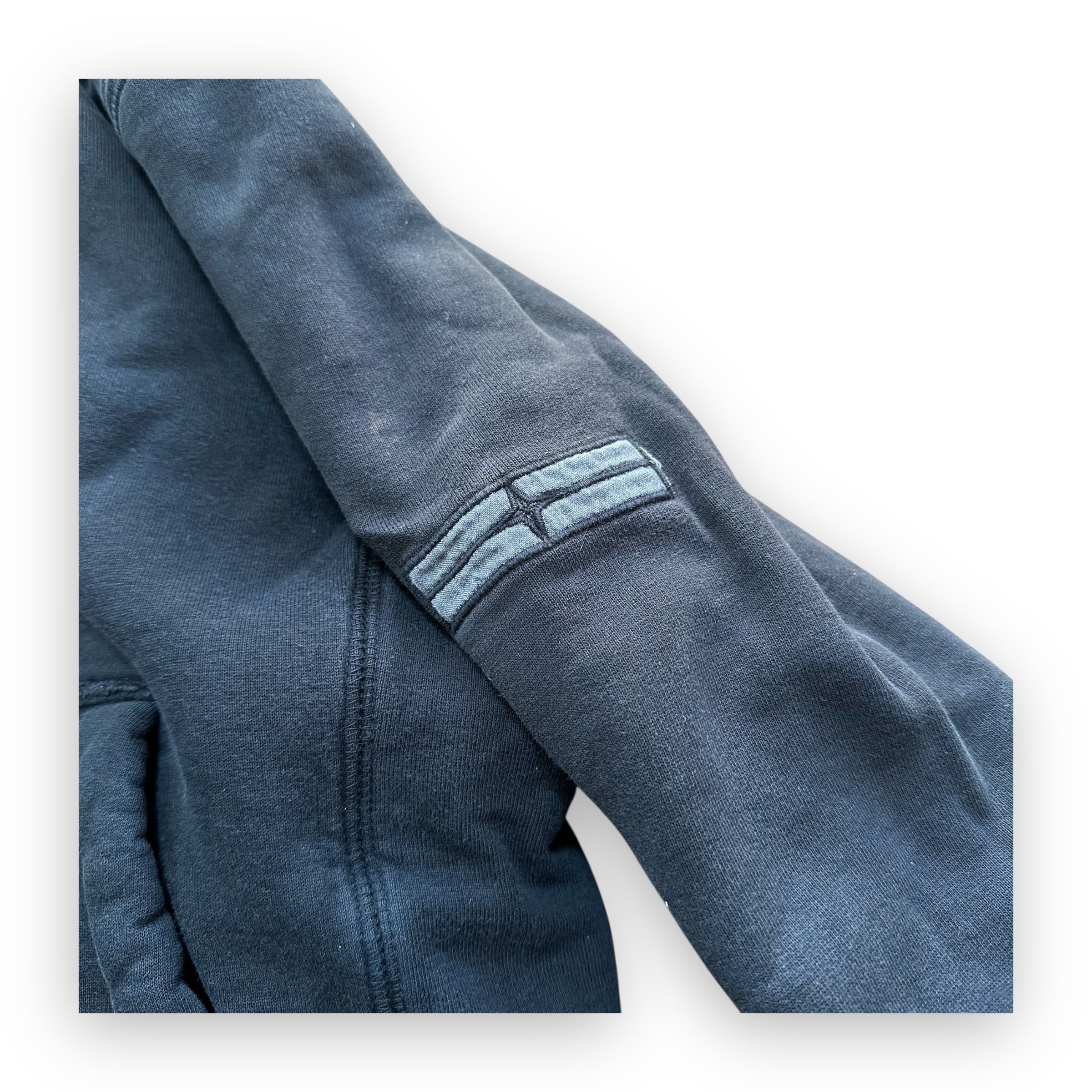 Sweatshirt Hoodie Zip Stone Island Denims Black FW07