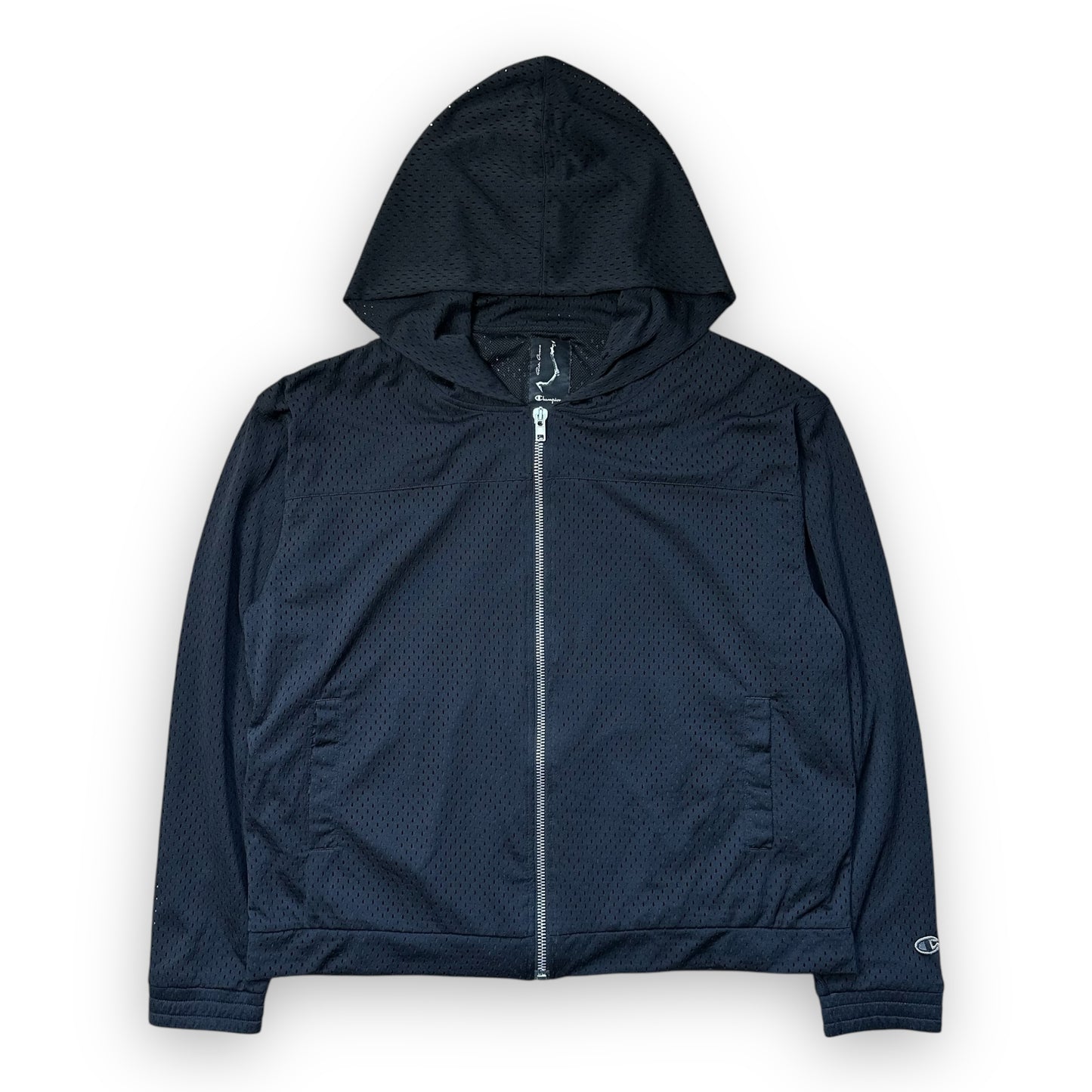 Jacket Rick Owens x Champion Mesh Hooded Windbreaker Black (L)