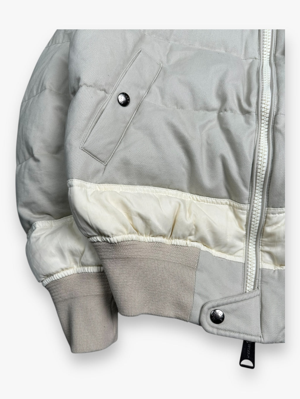 Moncler Rare Puffer Jacket MA-1 Japan Limited Edition Cream