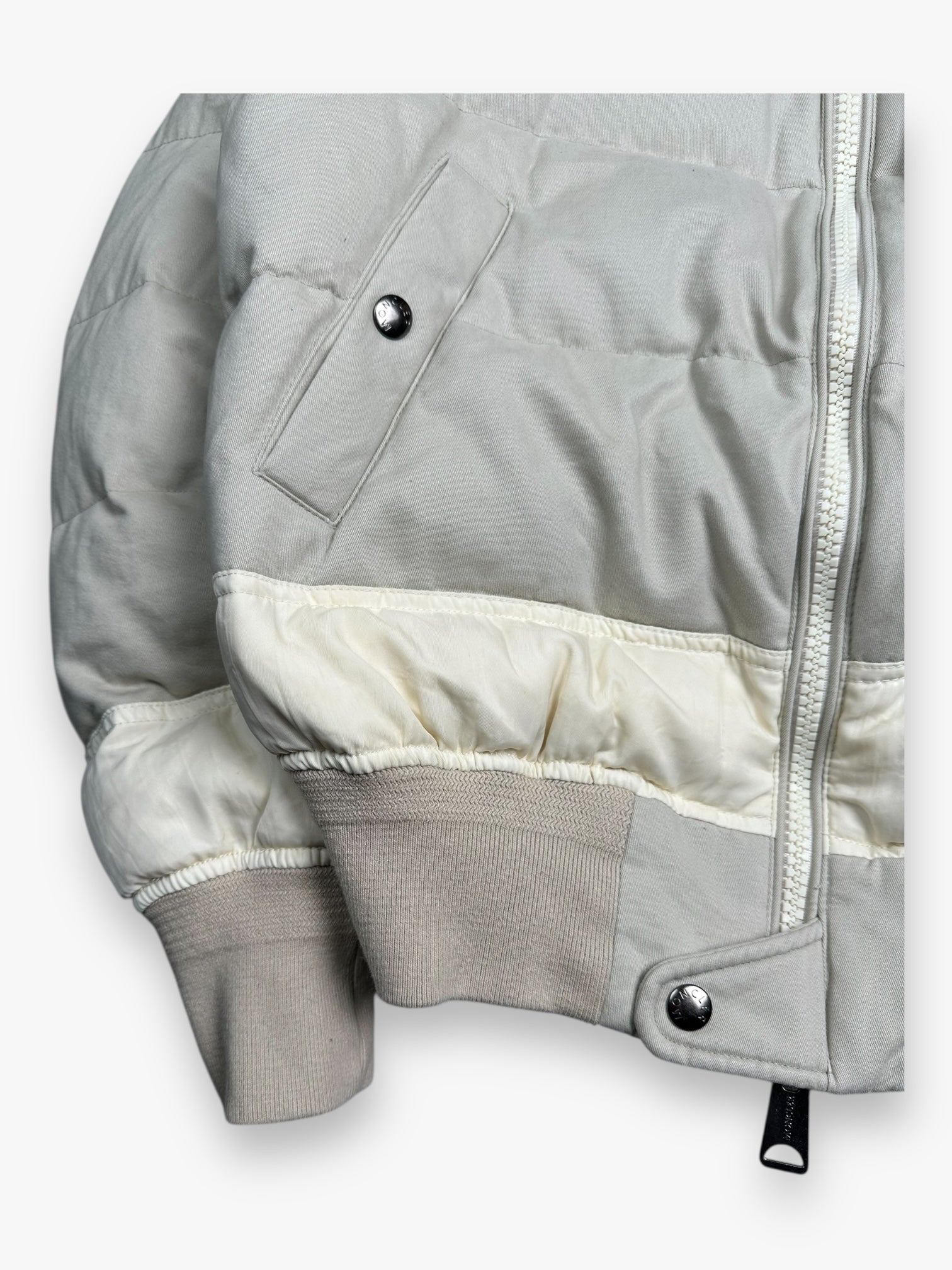 Moncler Rare Puffer Jacket MA-1 Japan Limited Edition Cream