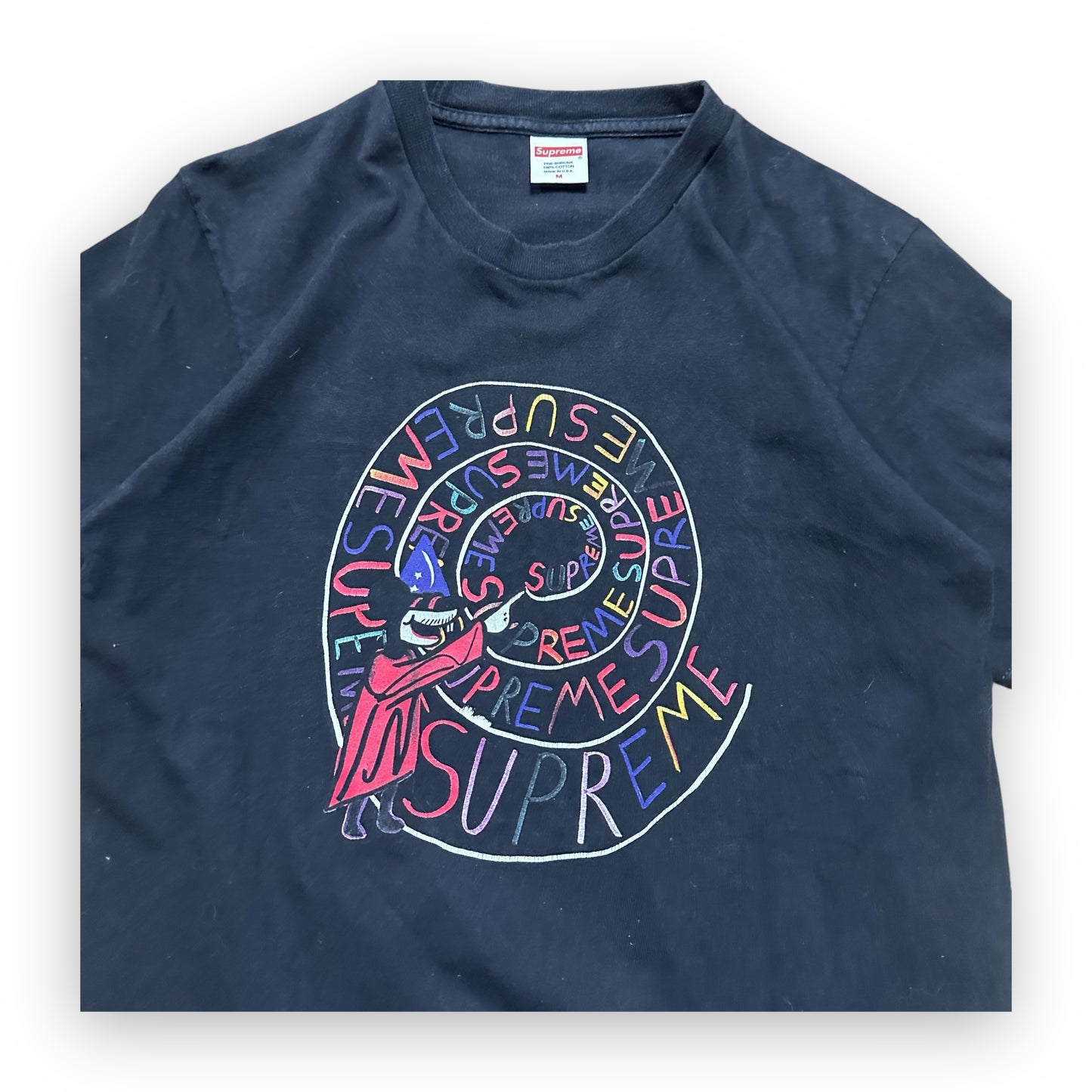 Tee Supreme Joe Robert Swirl Black SS17 (M)