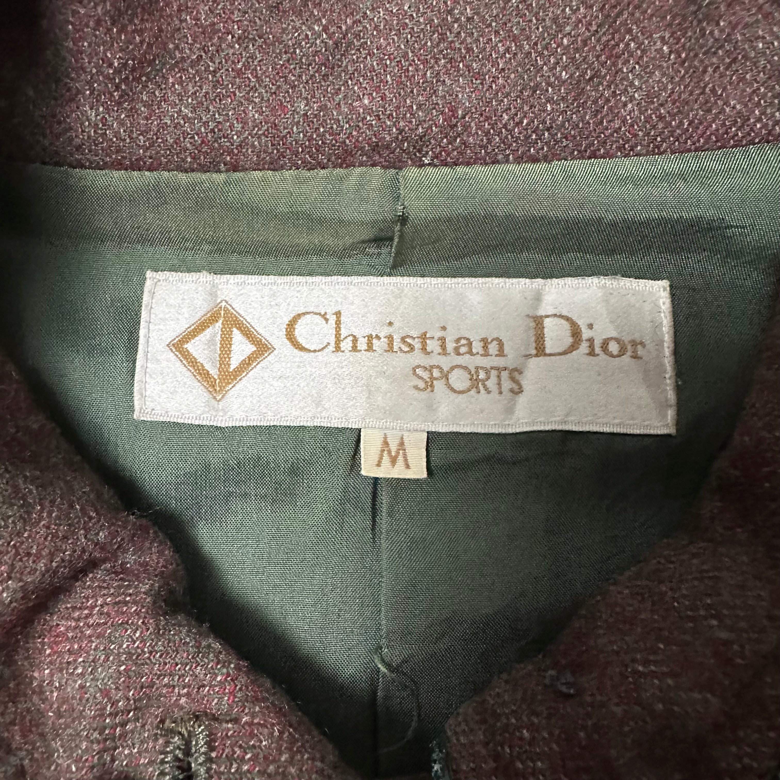 Jacket Christian Sports Dior Brown vintage
