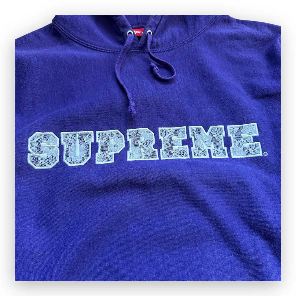 Sweatshirt Hoodie Supreme Lace Purple SS22