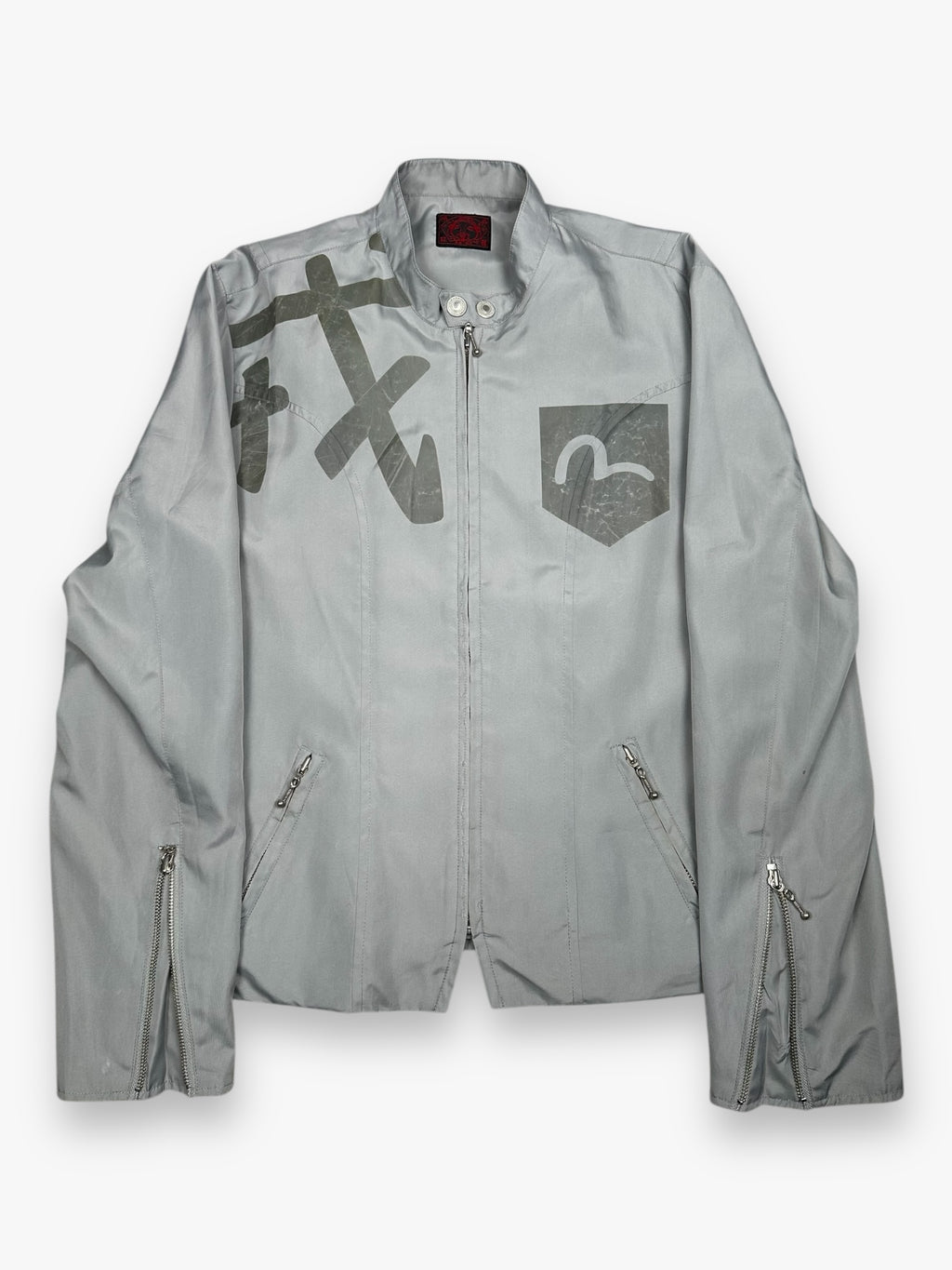 Evisu Zip Up Light Jacket Light Blue