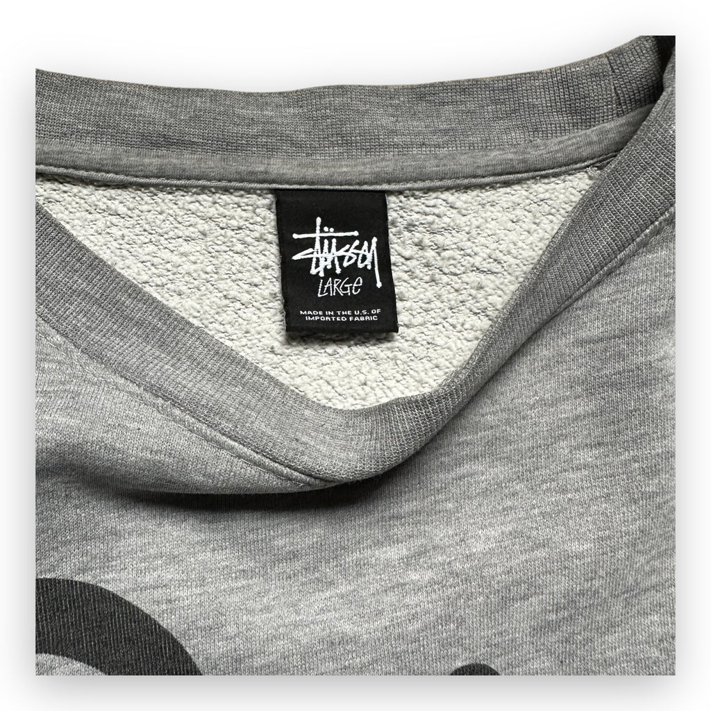 Stussy Patta Gray Crewneck Sweatshirt