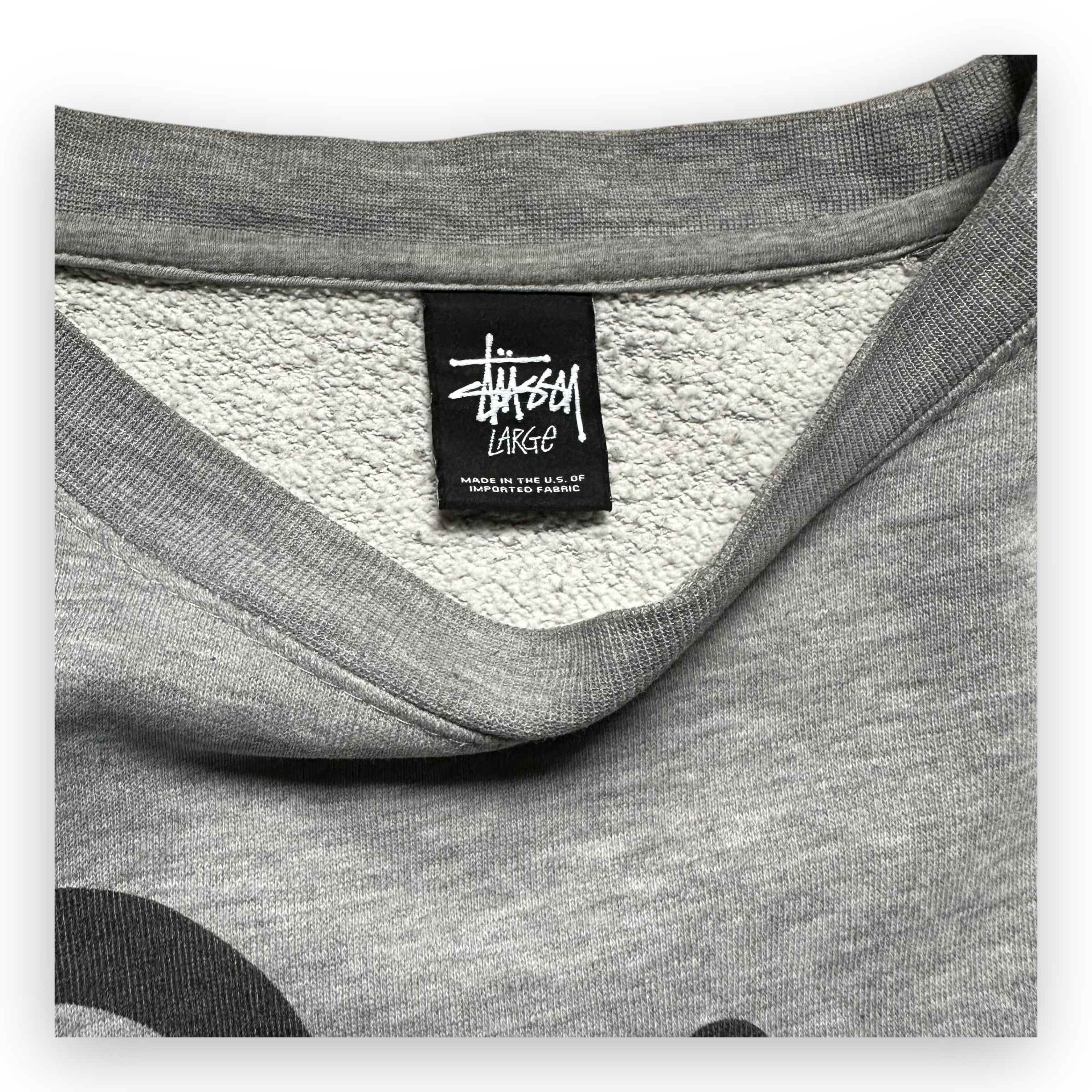 Stussy Patta Gray Crewneck Sweatshirt