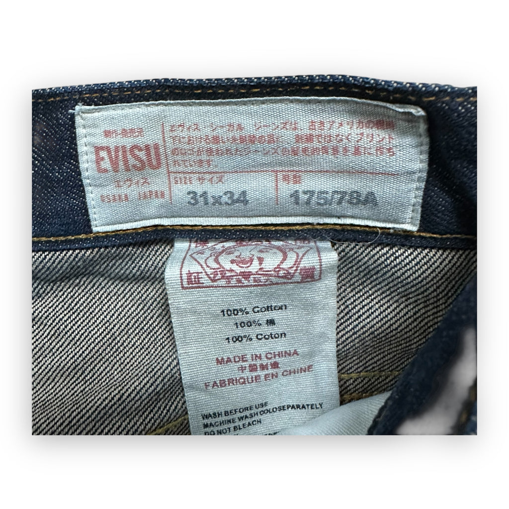 Jeans Evisu Seagull Denim Robot Lot 2008 Yellow