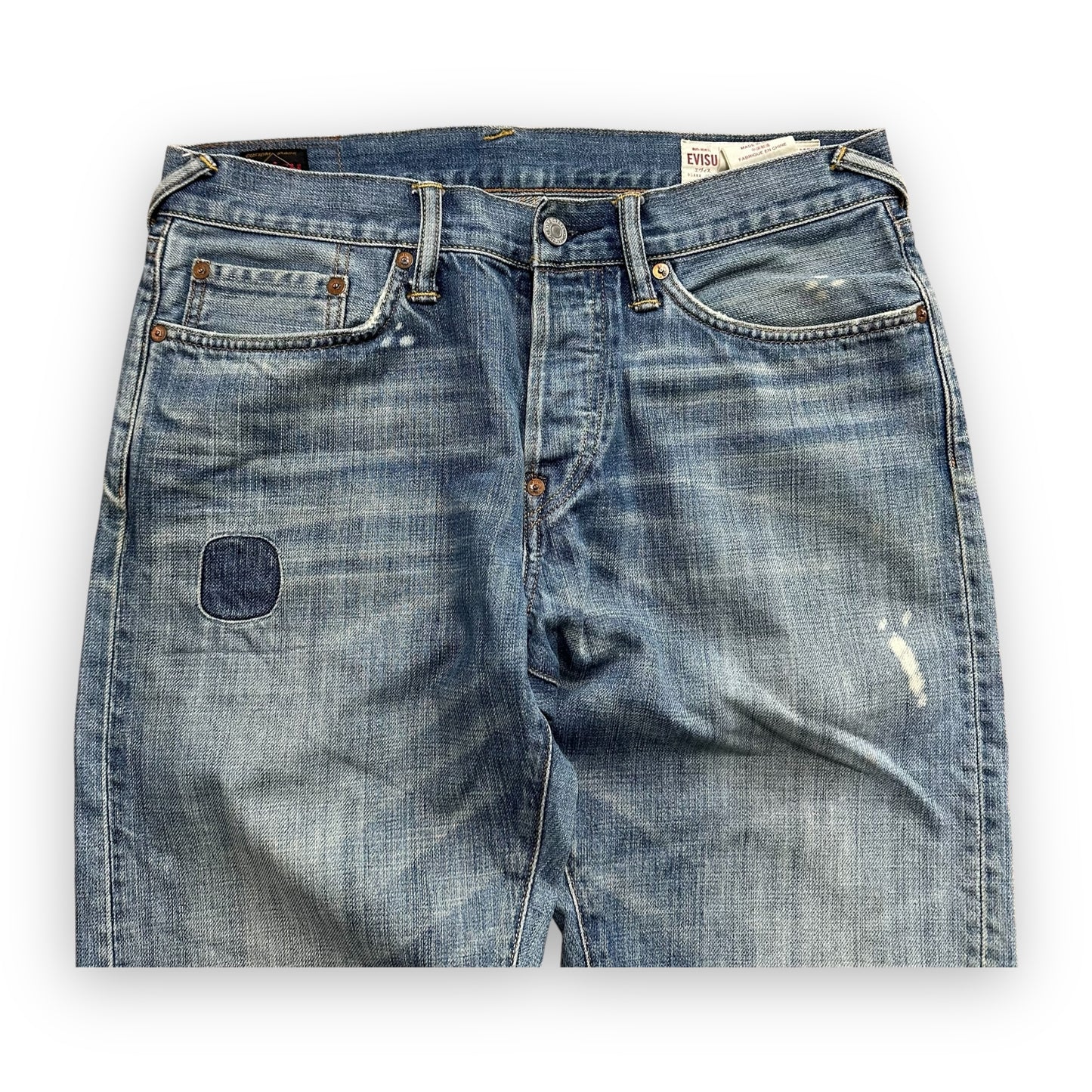 Jeans Evisu Seagull Faded Effect Lot 2008 Purple (M)