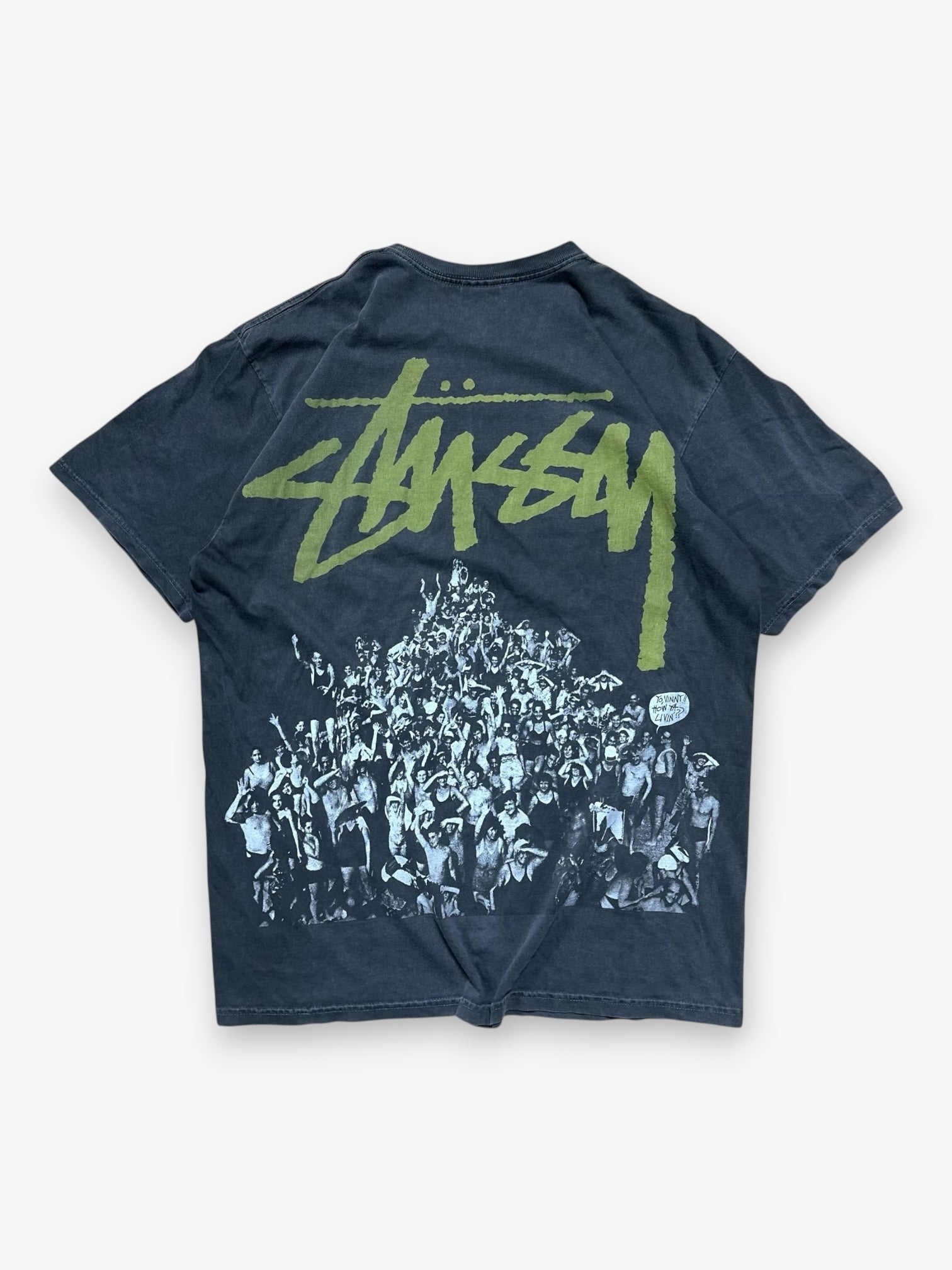 Tee Stussy Manifest Dark Grey vintage