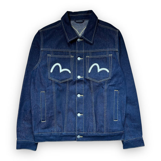 Jacket Evisu Denim Seagull Embroidery Gold/Silver (M)