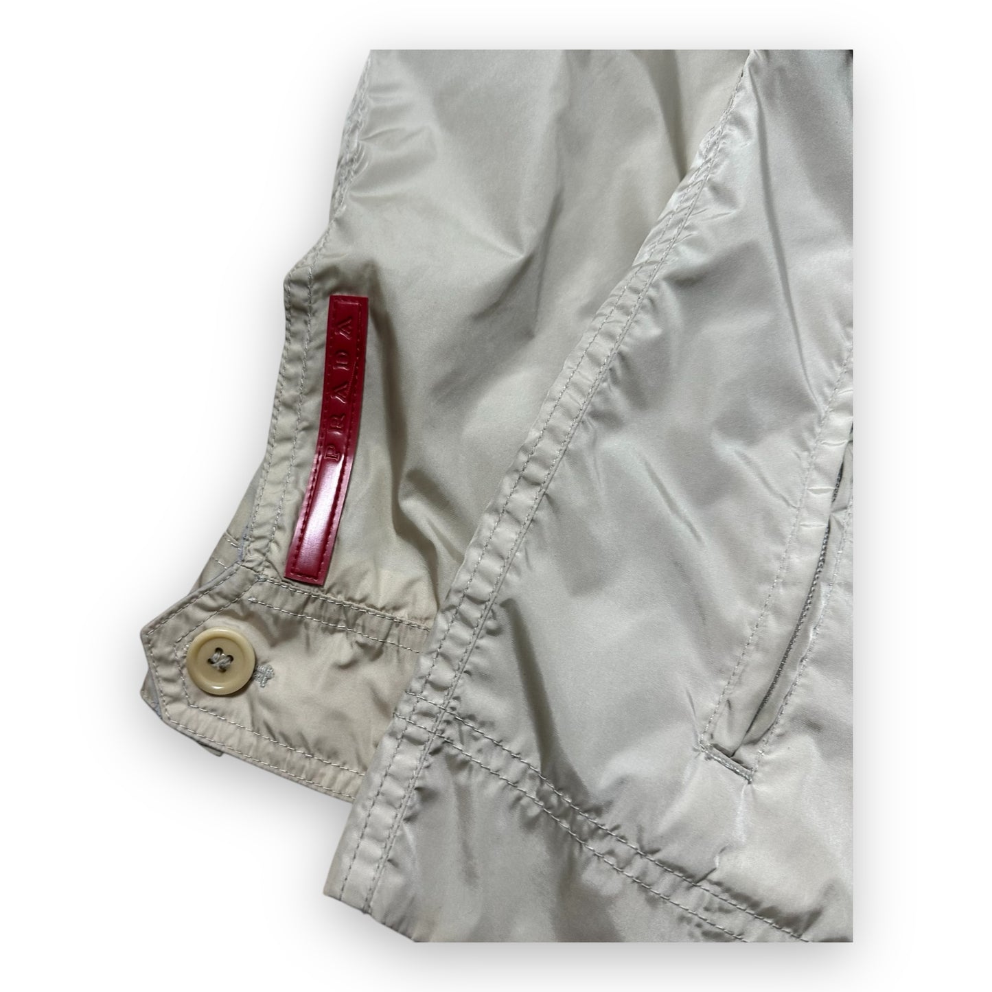 Jacket Prada Sport Reversible Nylon Cream Blue (L)