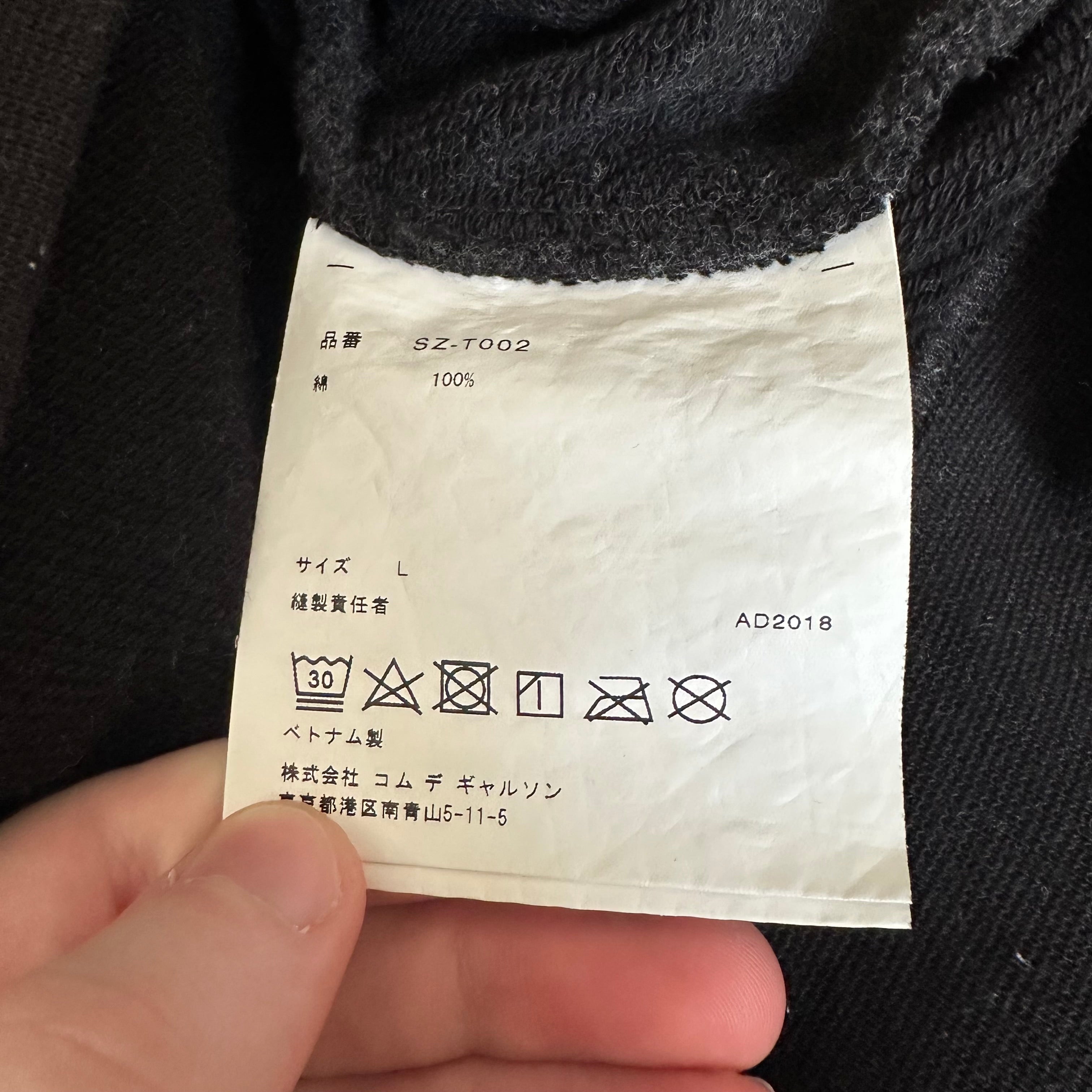 Sweatshirt Hoodie CDG Stussy Black