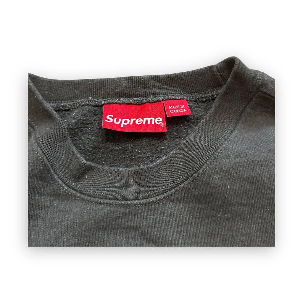 Supreme Overlap Crewneck Sweatshirt Black SS22