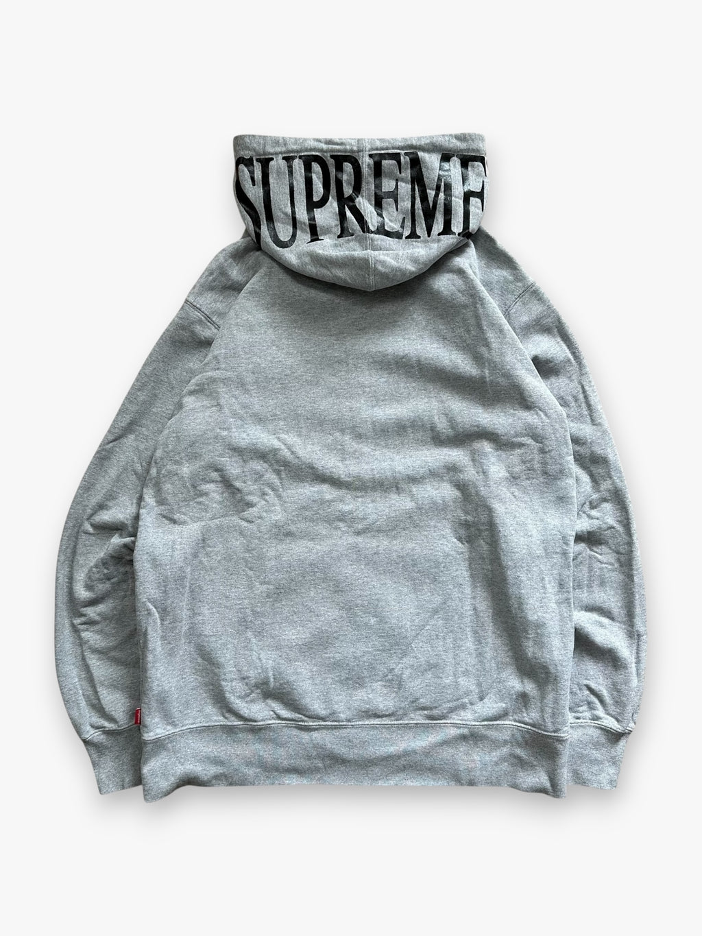 Sweatshirt Hoodie Zip Supreme Foil Logo Grey SS15