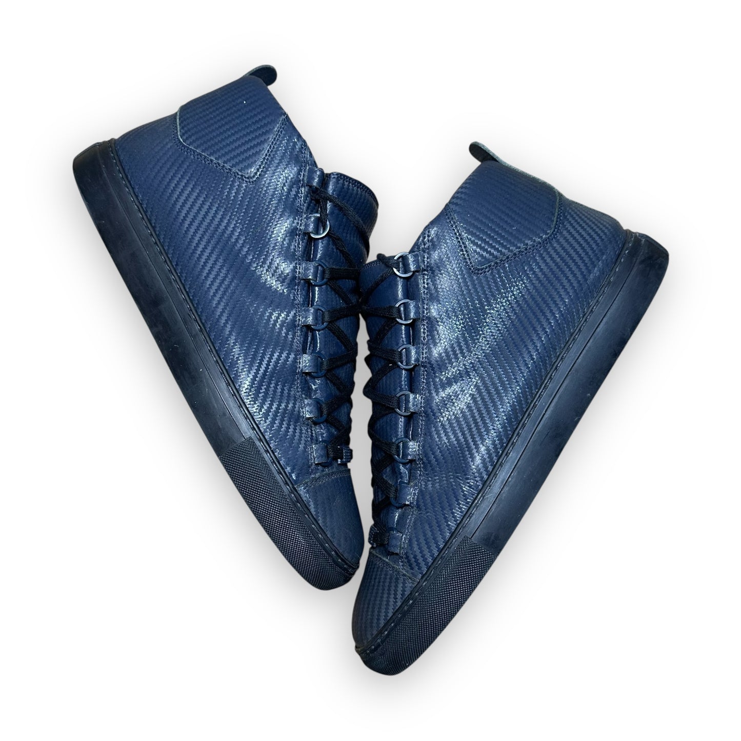 EU44.5 - US10.5 - UK8.5 • Balanciaga Arena High Carbon Navy