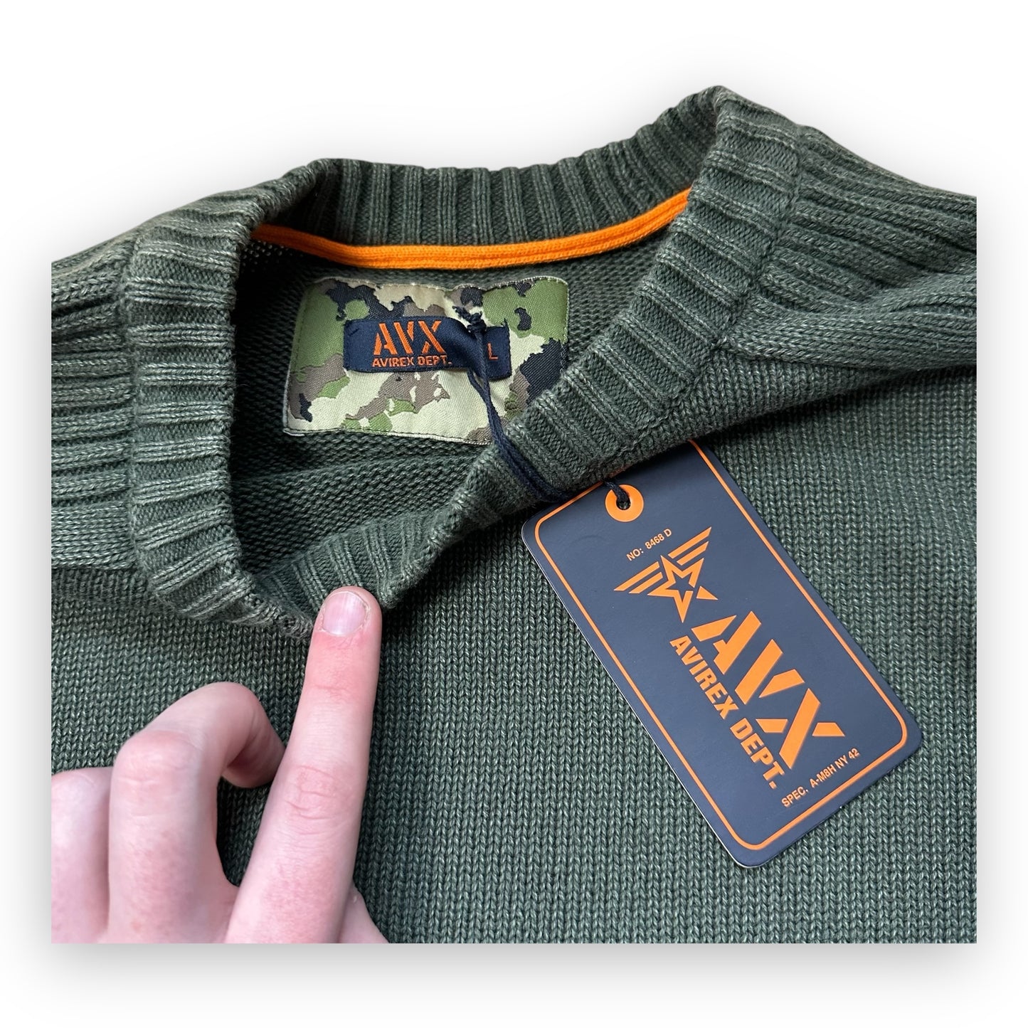 Sweater Avirex Dark Green vintage (L)