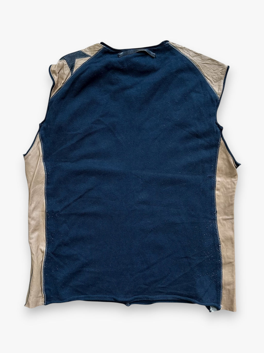 Jacket Roberto Cavalli Black Brown Leather vintage + Vest