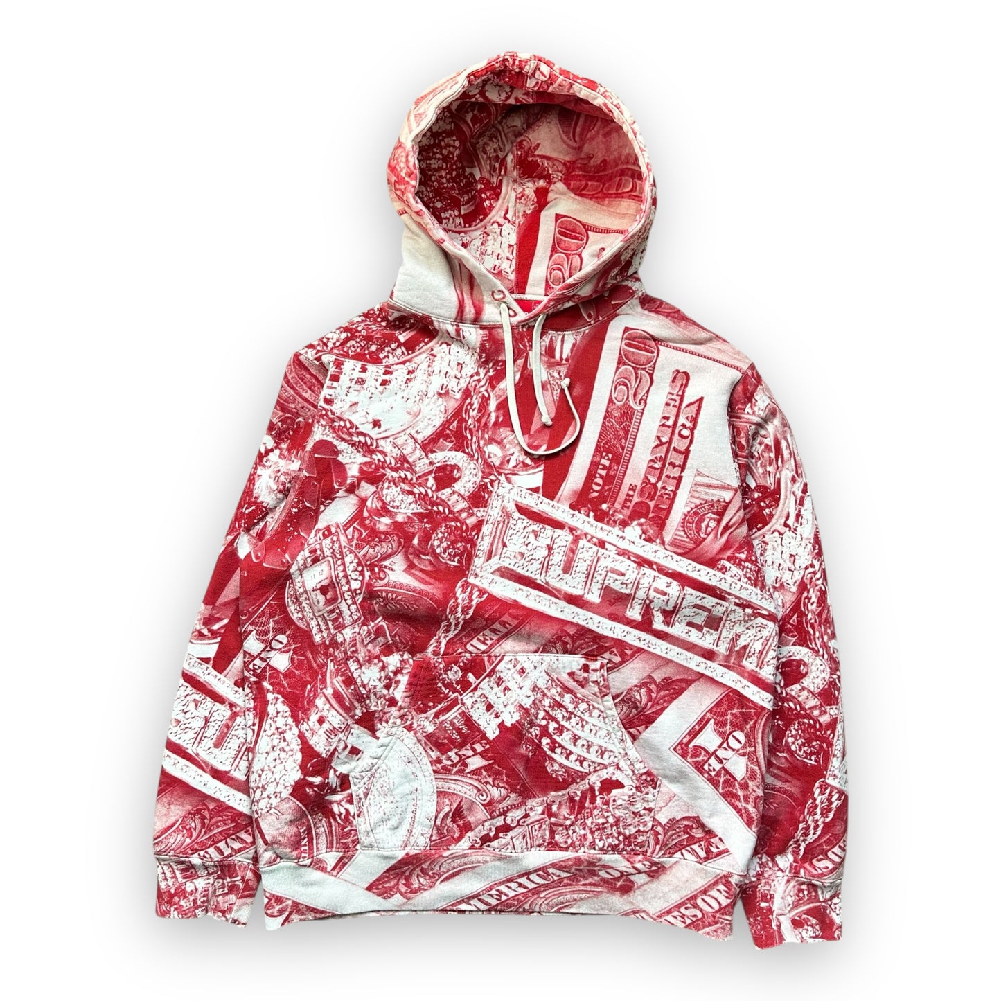 Sweatshirt Hoodie Supreme Bling Red SS20 (L)
