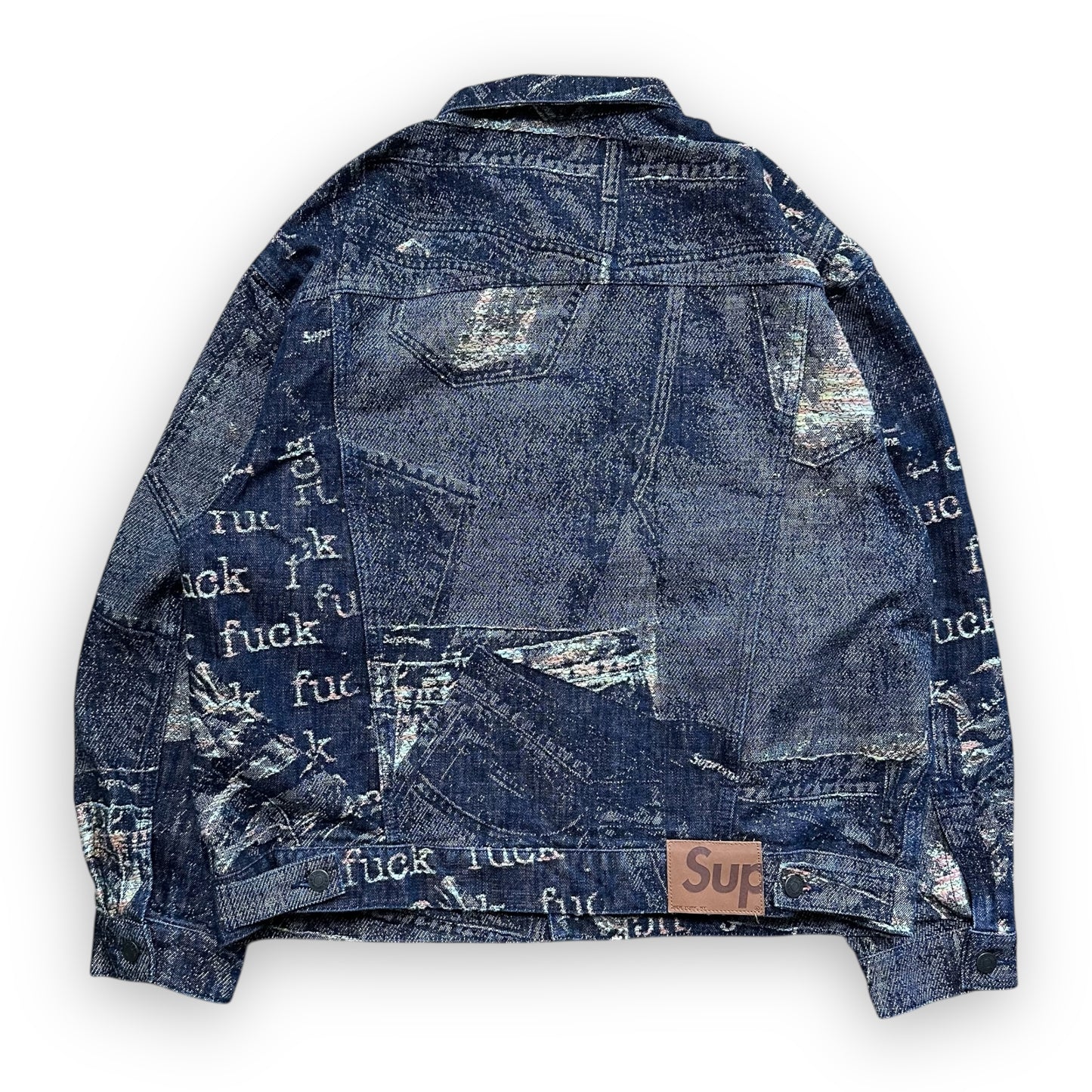 Jacket Supreme Archive Denim Jacquard Trucker Blue SS23 (L)