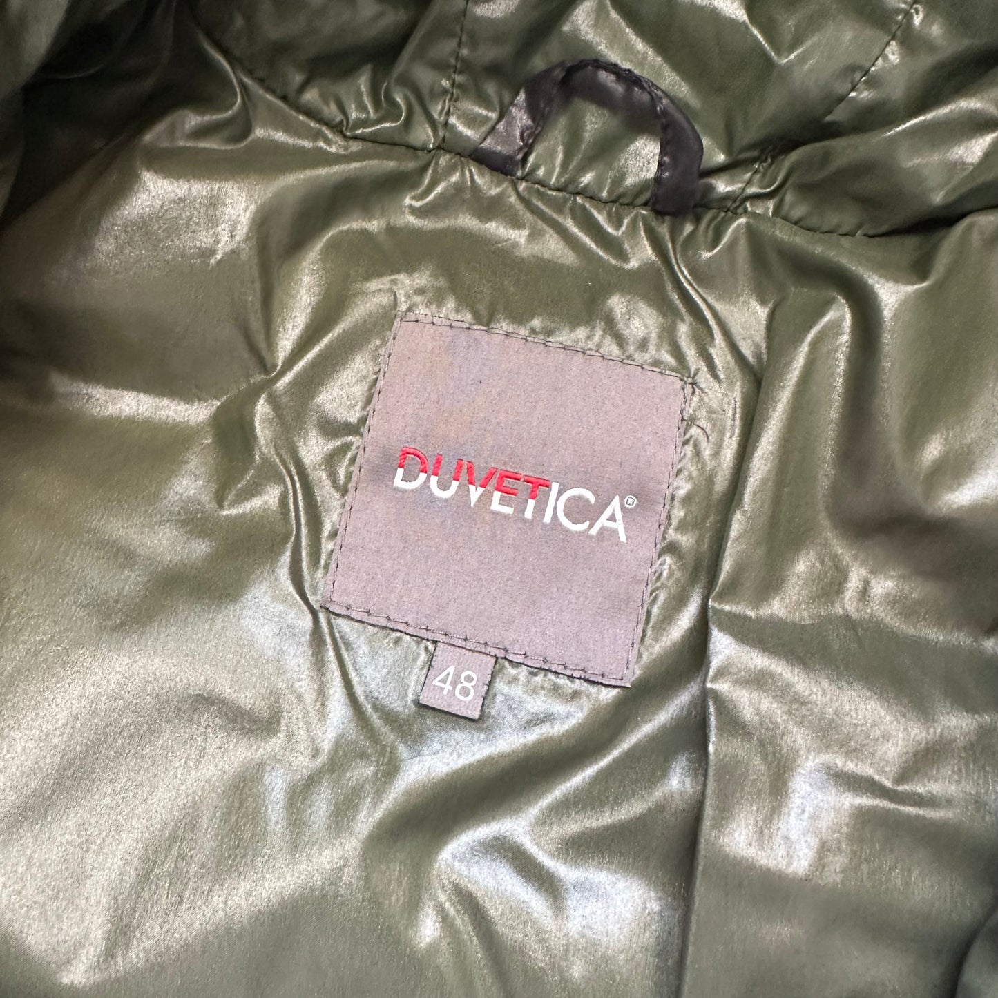 Puffer Jacket Duvetica Full Zip Black Blue (M)