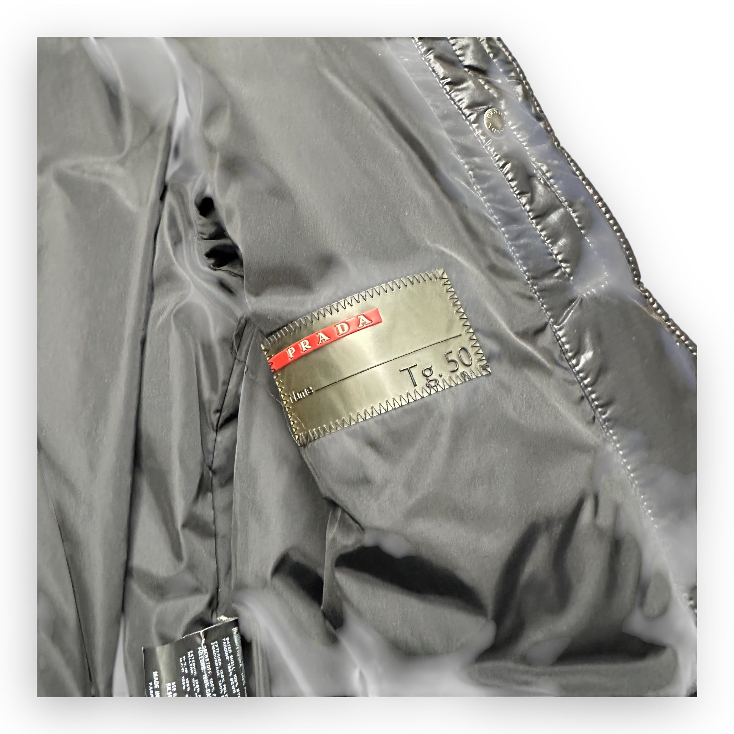 Puffer Jacket Prada Sport Black AW07