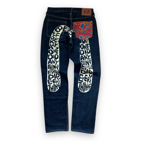 Jeans Evisu Daicock Lot 2000 White (S)