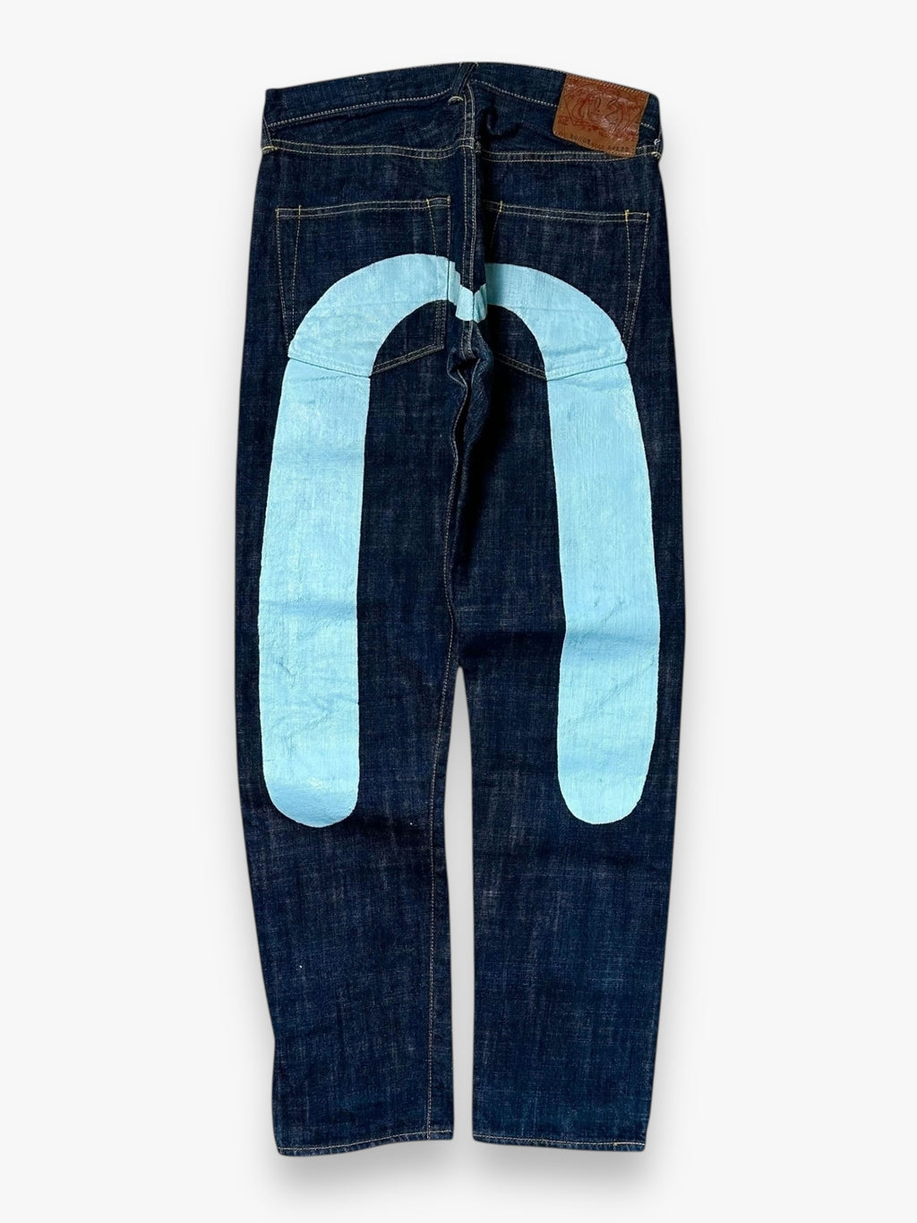 Jeans Evisu Daicock Made in Japan Lot 2000T turquoise