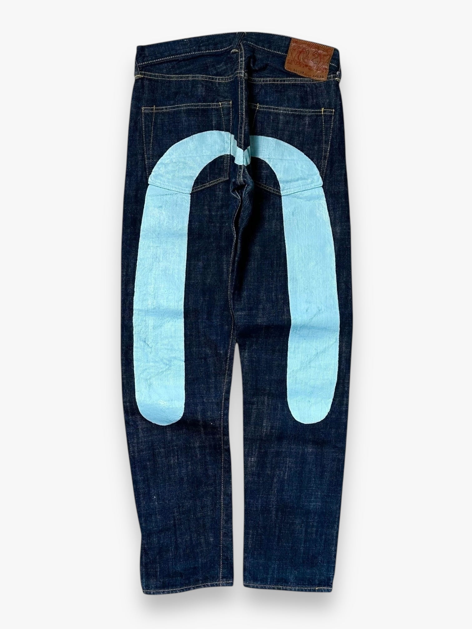 Jeans Evisu Daicock Made in Japan Lot 2000T turquoise